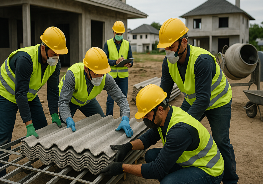 Fibrocemento en construcción