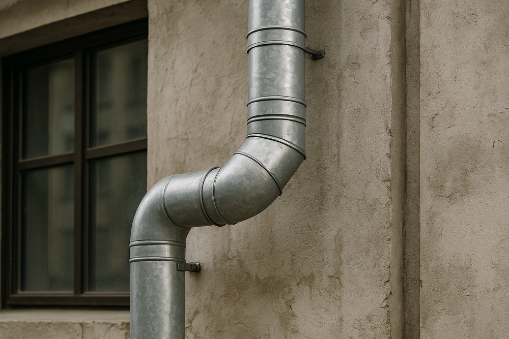 bajantes de acero galvanizado ejemplo